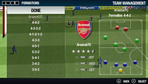 FIFA Soccer 08 | PSP | gameplay screenshot | Data by MobyGames.com
