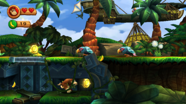 Donkey Kong Country Returns | Wii | gameplay screenshot | region=North America | source-country= | zypher-v2 | moby-dba511e3c60d | Data by MobyGames.com
