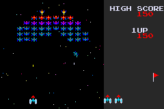 Namco Museum | Game Boy Advance | gameplay screenshot | region=North America | source-country= | zypher-v2 | moby-de9f25d6efd1 | Data by MobyGames.com