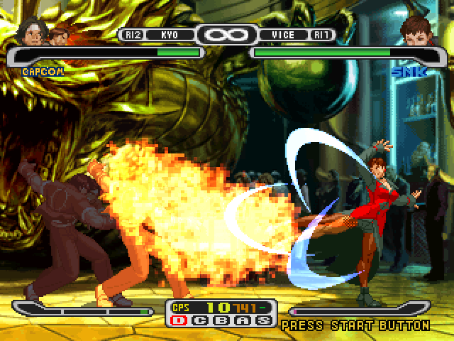 Capcom vs. SNK Pro | PlayStation | gameplay screenshot | Data by MobyGames.com