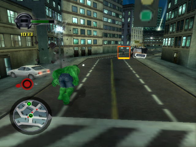The Incredible Hulk: Ultimate Destruction | GameCube | gameplay screenshot | region=North America | source-country= | zypher-v2 | moby-4dac6a06e6d6 | Data by MobyGames.com
