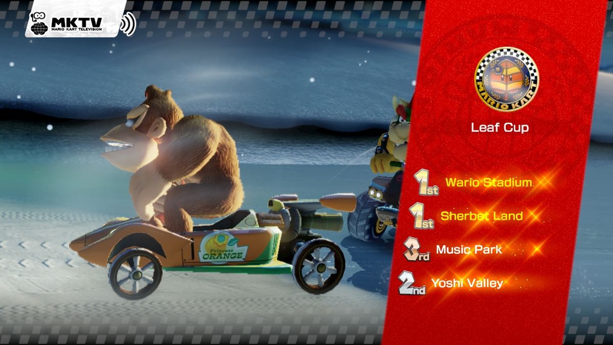 Mario Kart 8 | Wii U | gameplay screenshot | Data by MobyGames.com