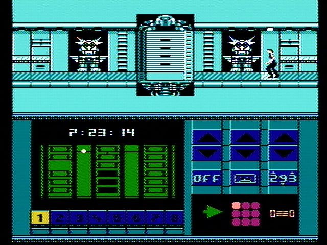 Impossible Mission II | NES | gameplay screenshot | region=North America | source-country= | zypher-v2 | moby-3716576a6863 | Data by MobyGames.com