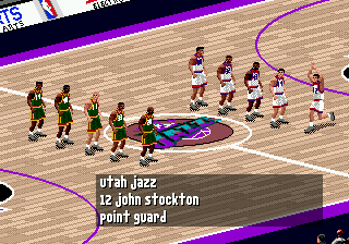 NBA Live 97 | Genesis | gameplay screenshot | Data by MobyGames.com