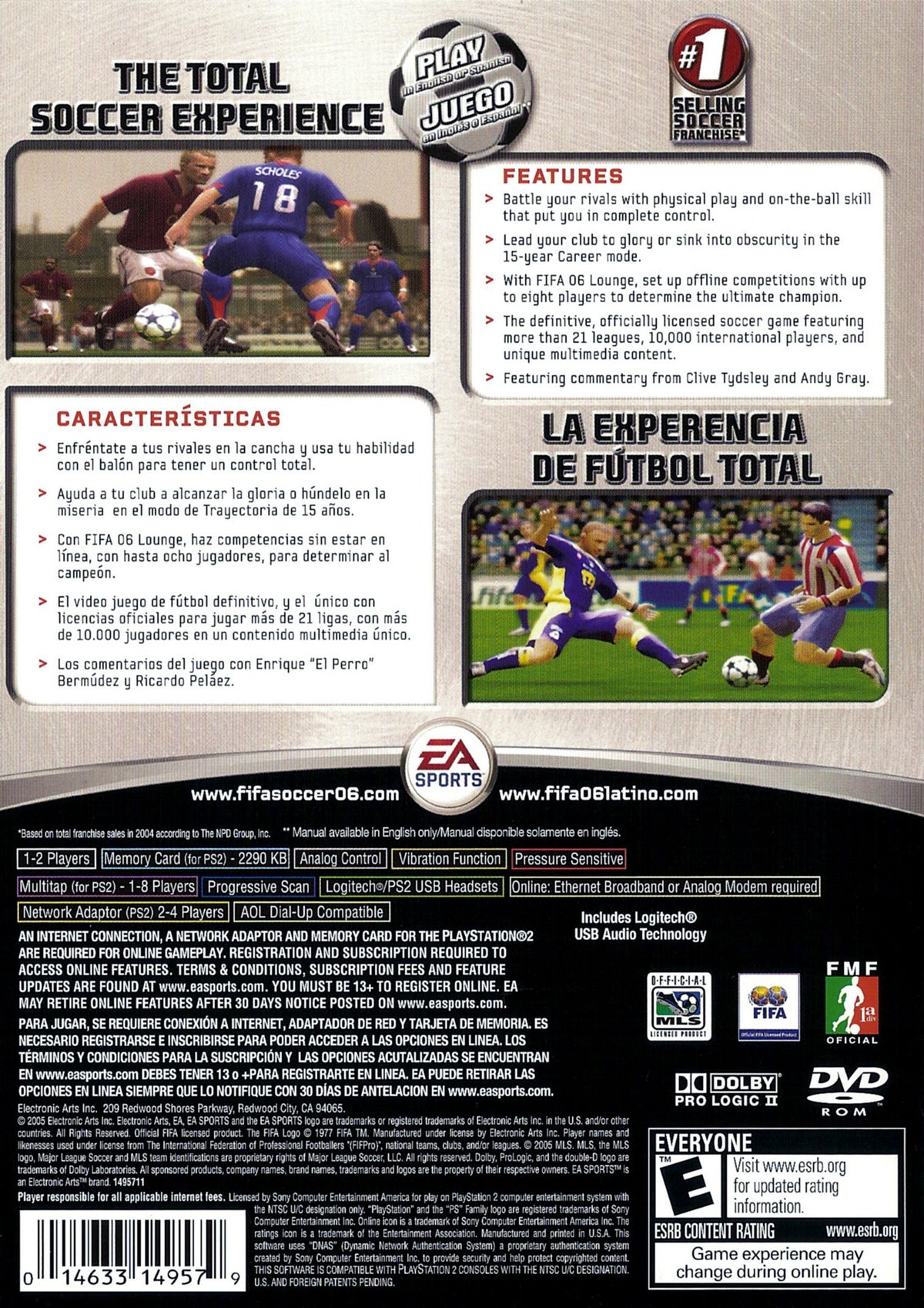 FIFA Soccer 06 | PlayStation 2 | back cover 1