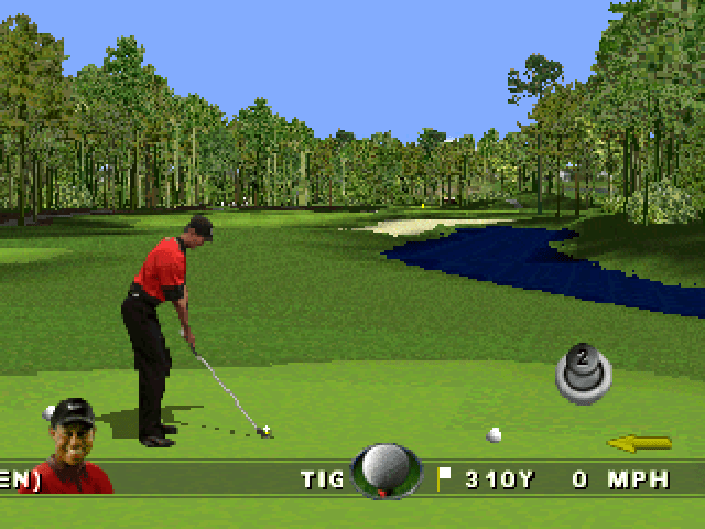 Tiger Woods '99 PGA Tour Golf | PlayStation | gameplay screenshot 2 | Region: North America | Source: LaunchBox