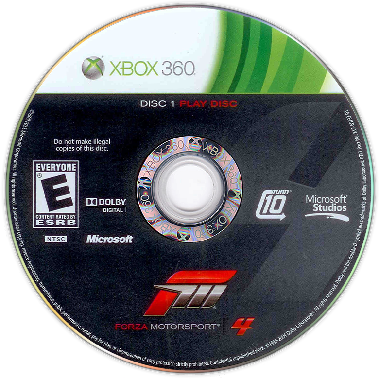 Forza Motorsport 4 | Xbox 360 | game disc/cartridge 1 | Region: North America | Source: LaunchBox