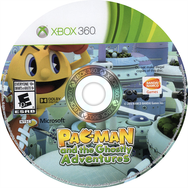 Pac-Man and the Ghostly Adventures | Xbox 360 | game disc/cartridge 1 | Region: North America | Source: LaunchBox