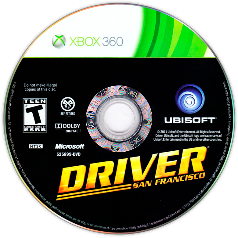 Driver: San Francisco | Xbox 360 | game disc/cartridge 1