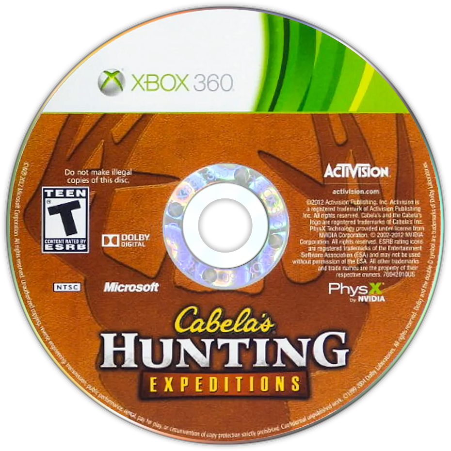 Cabela's Hunting Expeditions | Xbox 360 | game disc/cartridge 1 | Region: North America | Source: LaunchBox