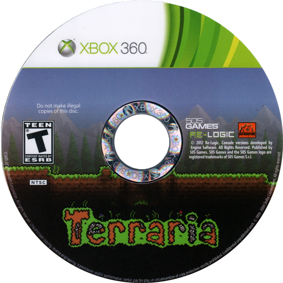 Terraria | Xbox 360 | game disc/cartridge 1