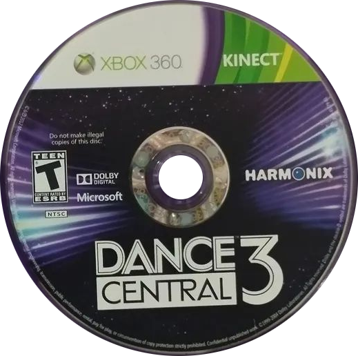Dance Central 3 | Xbox 360 | game disc/cartridge 1 | Region: North America | Source: LaunchBox
