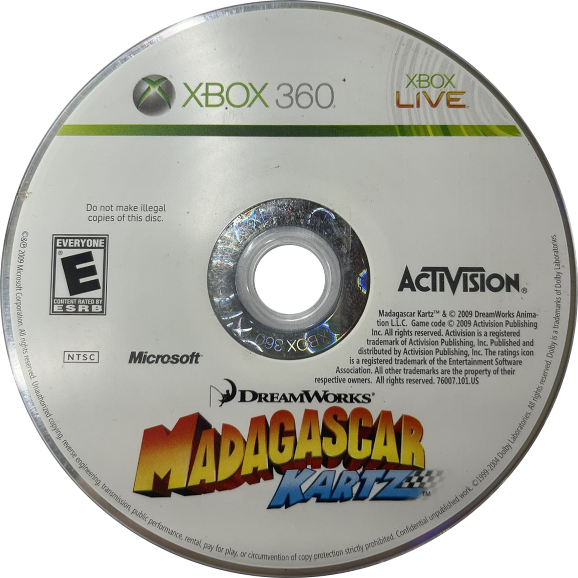 Madagascar: Kartz | Xbox 360 | game disc/cartridge 1