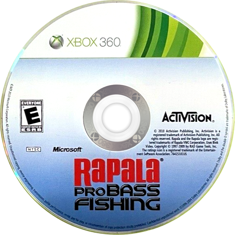 Rapala: Pro Bass Fishing | Xbox 360 | game disc/cartridge 1 | Region: North America | Source: LaunchBox