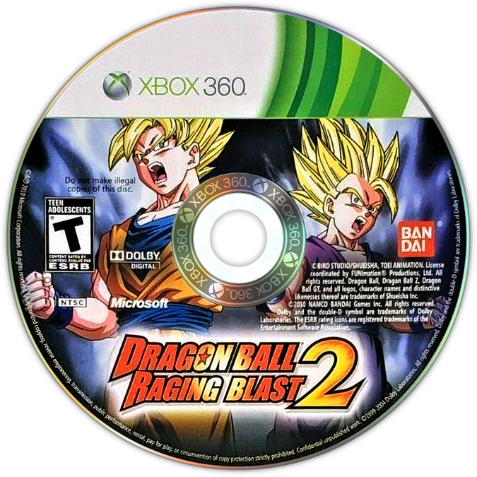 Dragon Ball: Raging Blast 2 | Xbox 360 | game disc/cartridge 1 | Region: North America | Source: LaunchBox