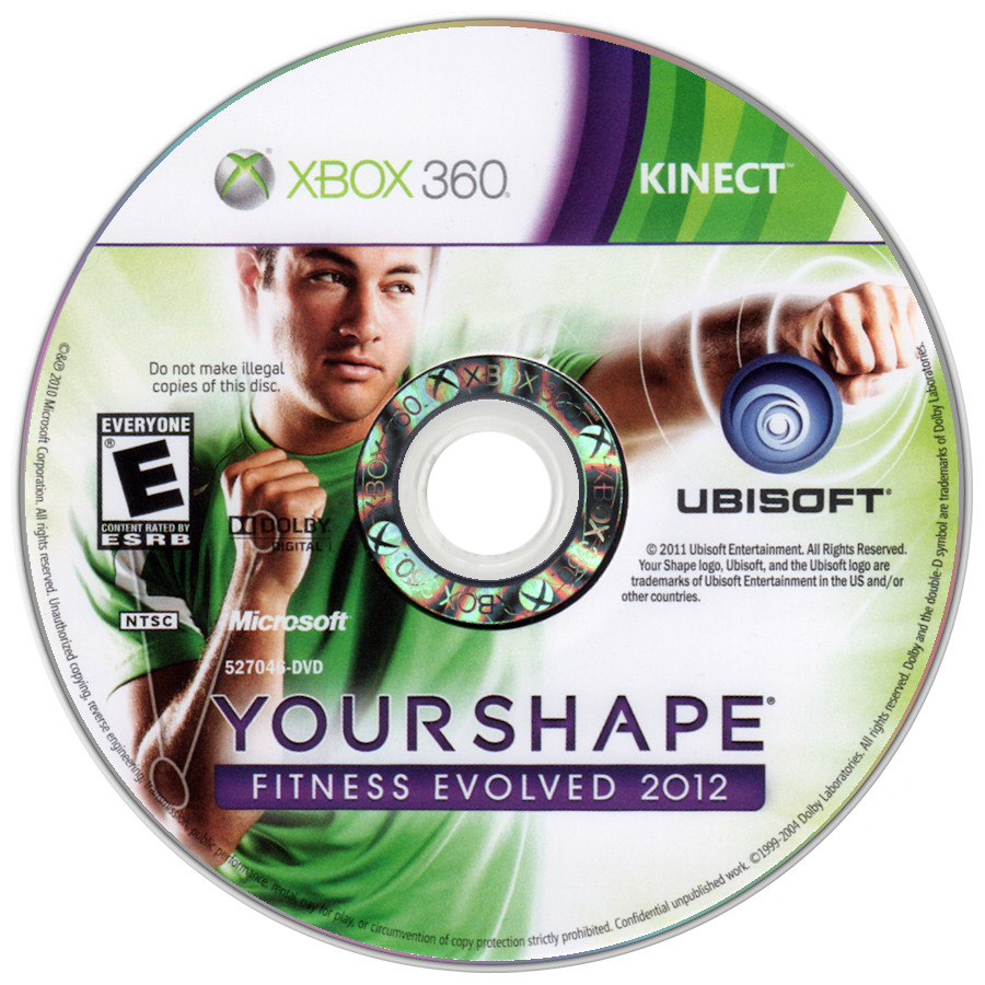 Your Shape: Fitness Evolved 2012 | Xbox 360 | game disc/cartridge 1 | Region: North America | Source: LaunchBox