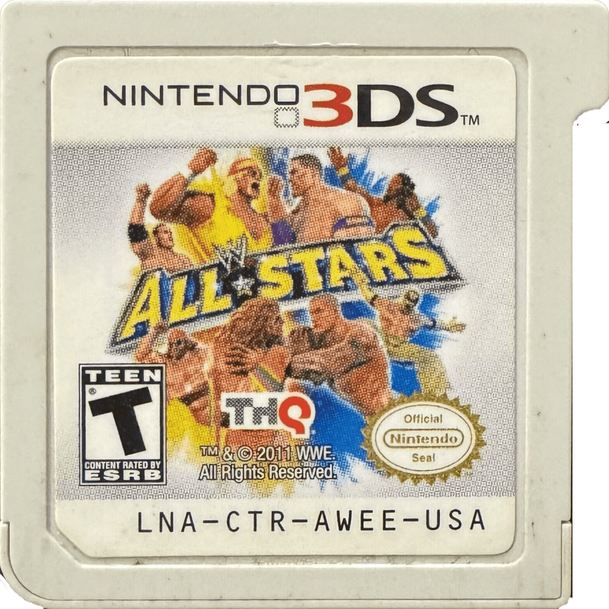 WWE All Stars | Nintendo 3DS | game disc/cartridge 1 | Region: North America | Source: LaunchBox