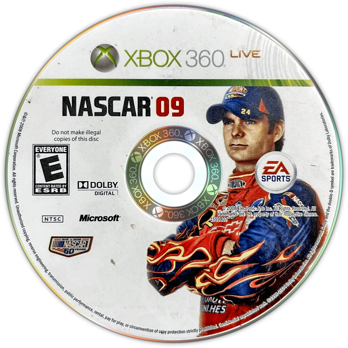 NASCAR 09 | Xbox 360 | game disc/cartridge 1