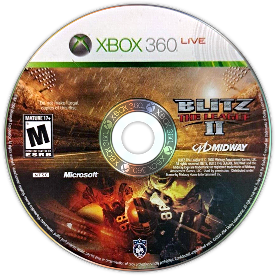 Blitz: The League II | Xbox 360 | game disc/cartridge 1