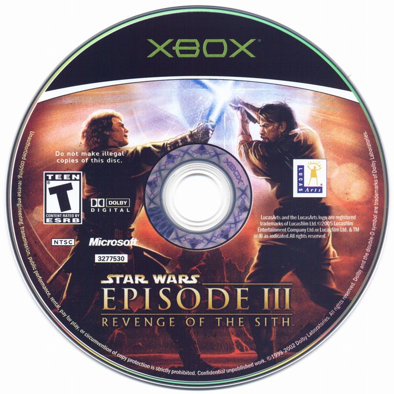 Star Wars: Episode III - Revenge of the Sith | Xbox | physical media | region=North America | source-country=United States | zypher-v2 | moby-3846ededd8cb | Data by MobyGames.com