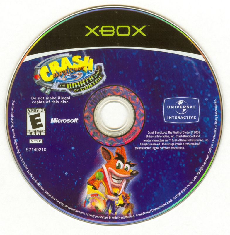 Crash Bandicoot: The Wrath of Cortex | Xbox | physical media | region=North America | source-country=United States | zypher-v2 | moby-0f83a8c7b5de | Data by MobyGames.com