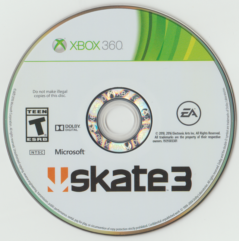 skate 3 | Xbox 360 | physical media | region=North America | source-country=United States | zypher-v2 | moby-58c4fce370ab | Data by MobyGames.com