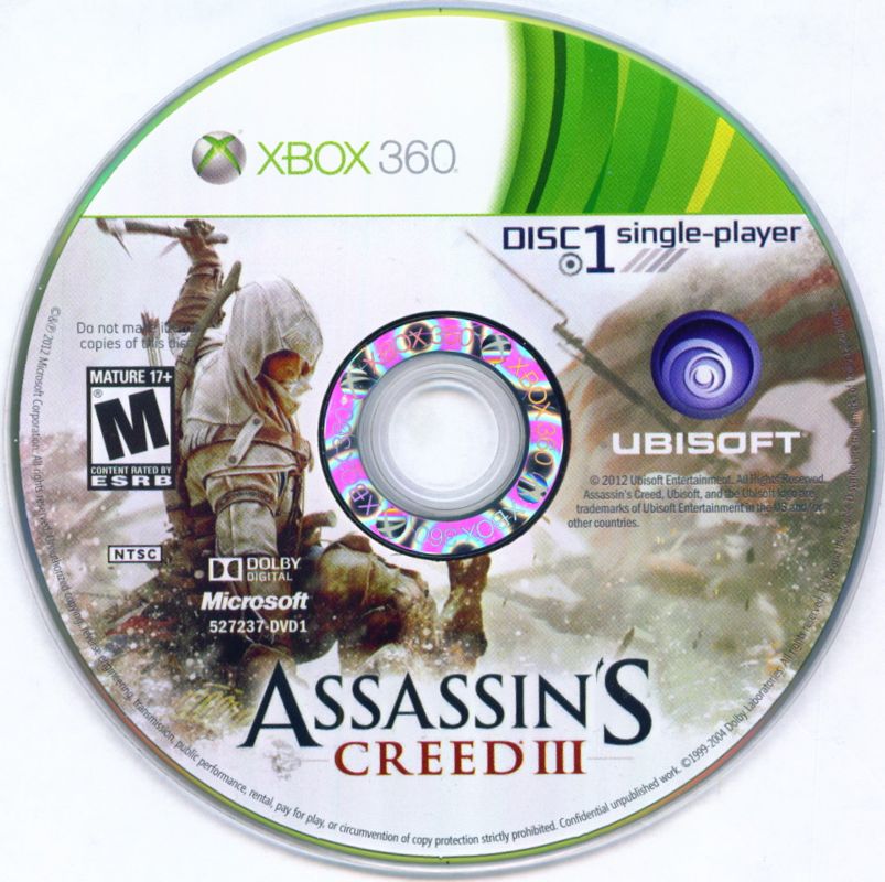 Assassin's Creed III | Xbox 360 | physical media | region=North America | source-country=Canada,United States | zypher-v2 | moby-9a093b34931e | Data by MobyGames.com
