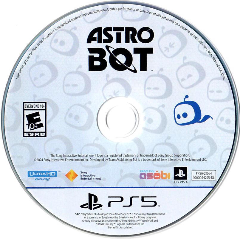 Astro Bot | PlayStation 5 | game disc 1 of 1 | Region: North America | source-country=Canada | Data by MobyGames.com