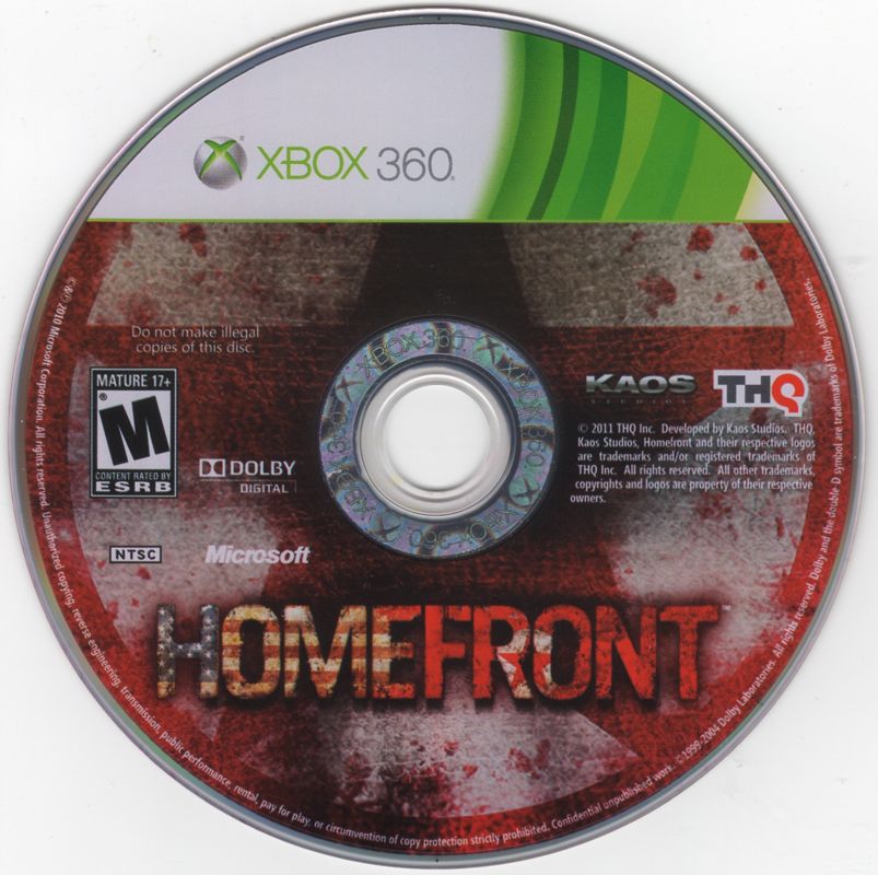 Homefront | Xbox 360 | physical media | region=North America | source-country=Canada,United States | zypher-v2 | moby-7145d30c1184 | Data by MobyGames.com