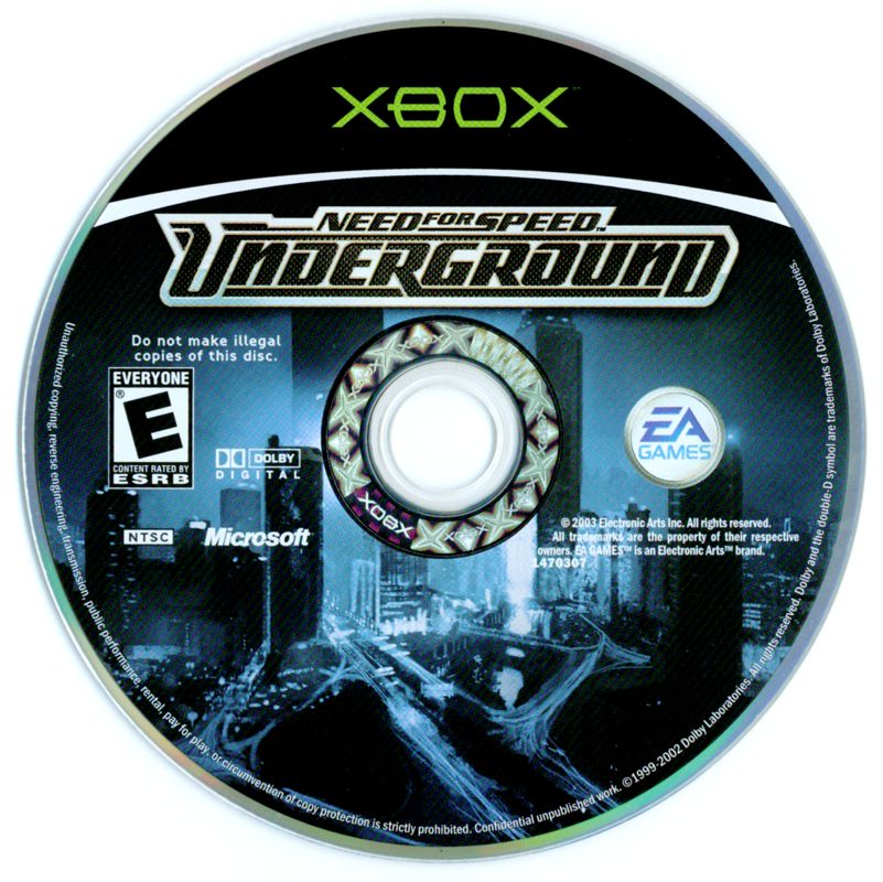 Need for Speed: Underground | Xbox | physical media | region=North America | source-country=United States | zypher-v2 | moby-31d204932223 | Data by MobyGames.com