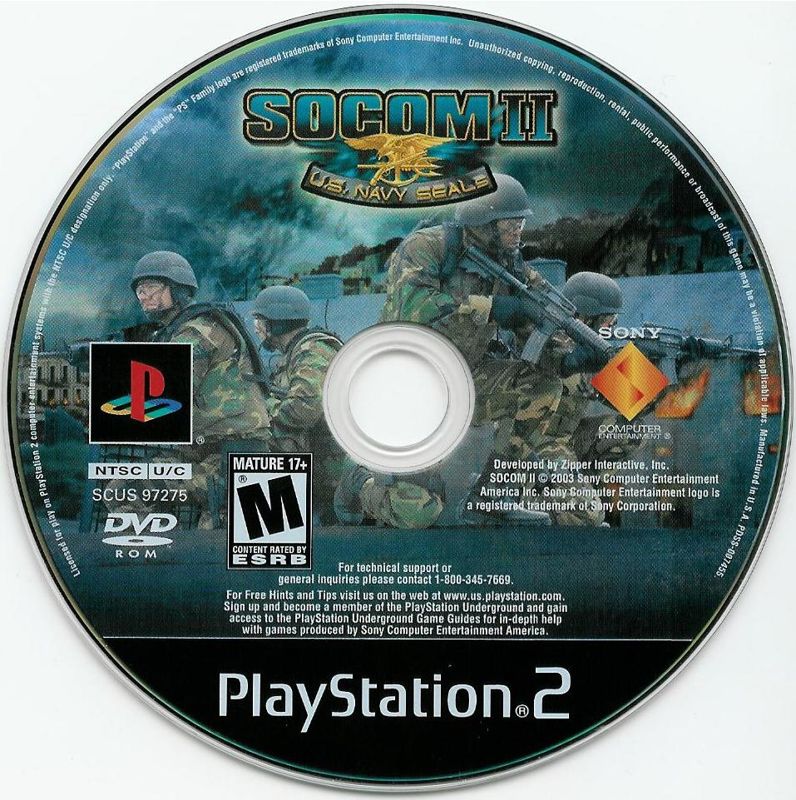SOCOM II: U.S. Navy SEALs | PlayStation 2 | physical media | region=North America | source-country=Canada,United States | zypher-v2 | moby-418bb7c6e877 | Data by MobyGames.com
