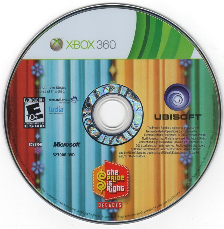 The Price is Right: Decades | Xbox 360 | physical media | region=North America | source-country=United States | zypher-v2 | moby-849983947d23 | Data by MobyGames.com