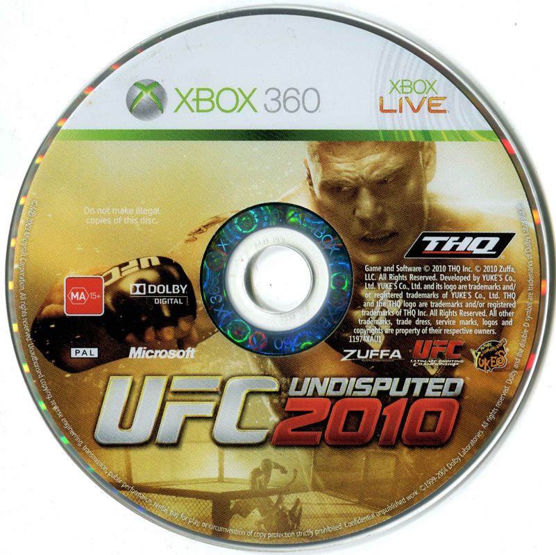 UFC Undisputed 2010 | Xbox 360 | physical media | region=North America | source-country=United States | zypher-v2 | moby-456da7af6636 | Data by MobyGames.com