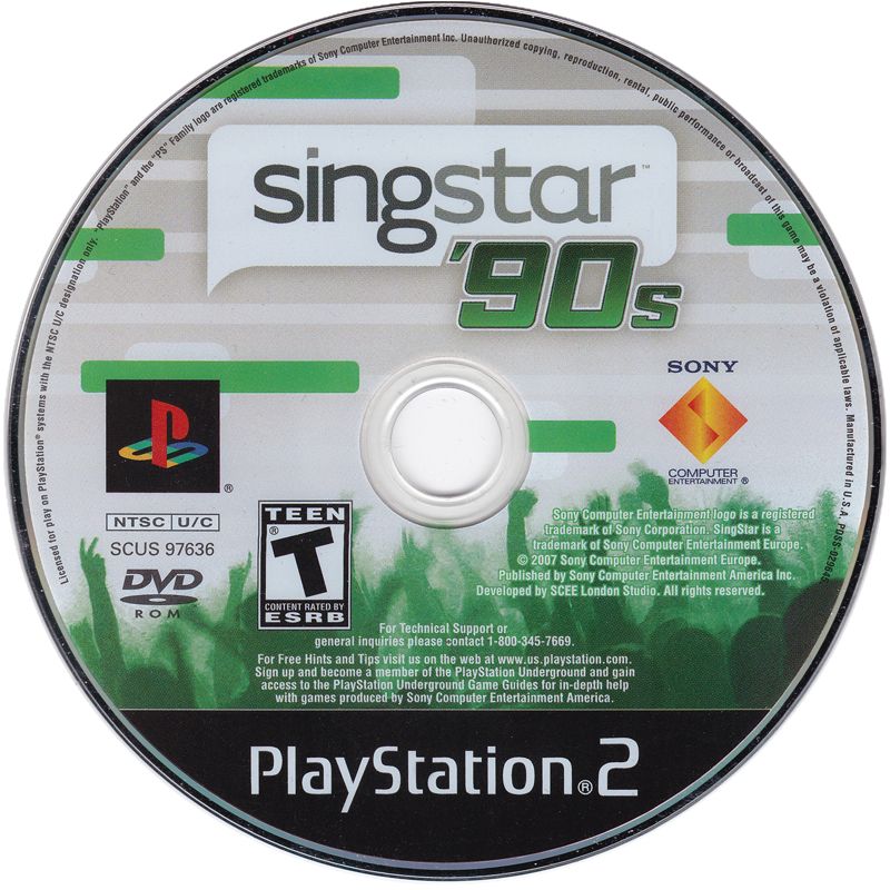 SingStar: '90s | PlayStation 2 | physical media | region=North America | source-country=Canada,United States | zypher-v2 | moby-025ca4ab059e | Data by MobyGames.com