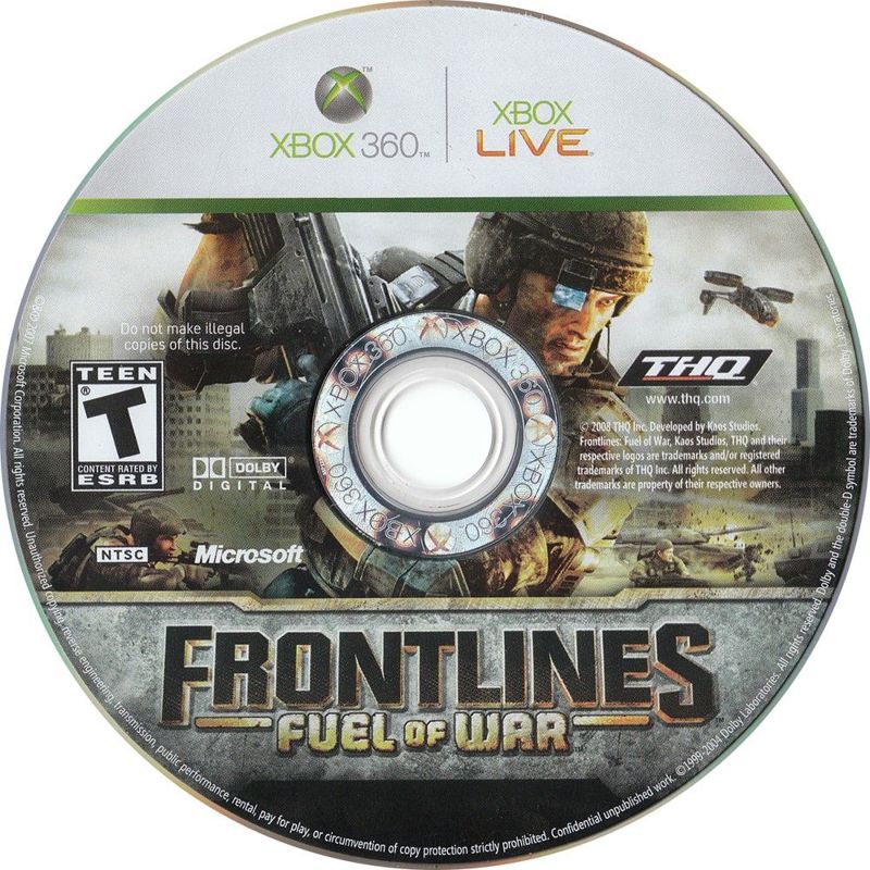Frontlines: Fuel of War | Xbox 360 | physical media | region=North America | source-country=Canada,United States | zypher-v2 | moby-9ae6d29bba6a | Data by MobyGames.com