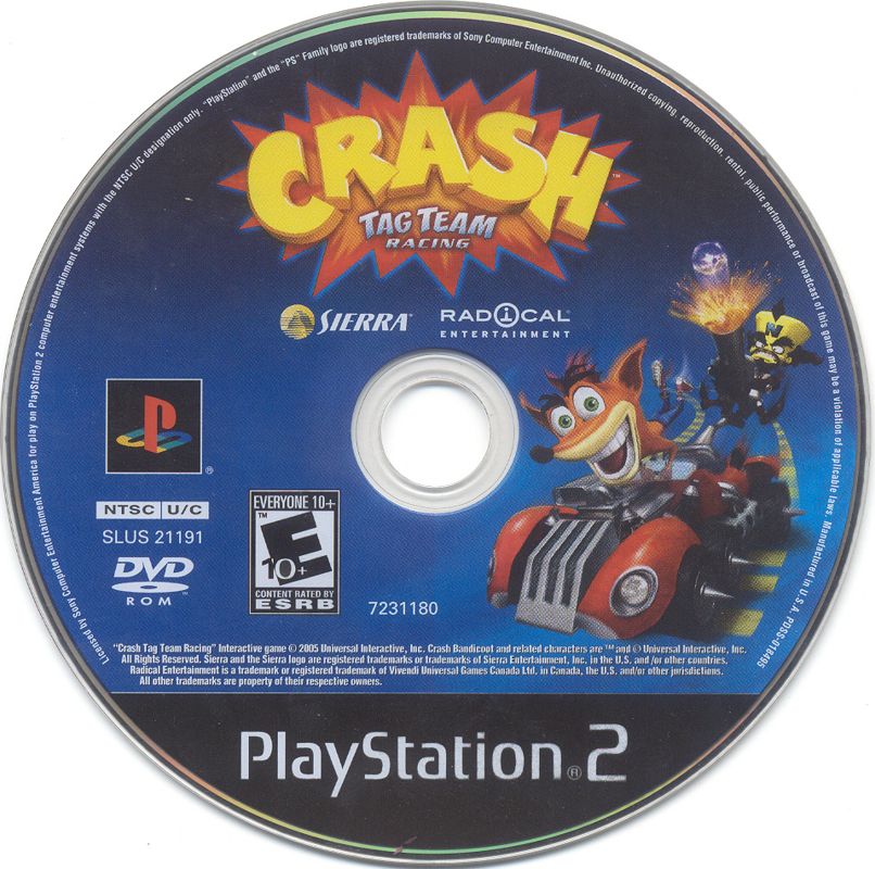 Crash Tag Team Racing | PlayStation 2 | physical media | region=North America | source-country=United States | zypher-v2 | moby-3999e3d7c803 | Data by MobyGames.com