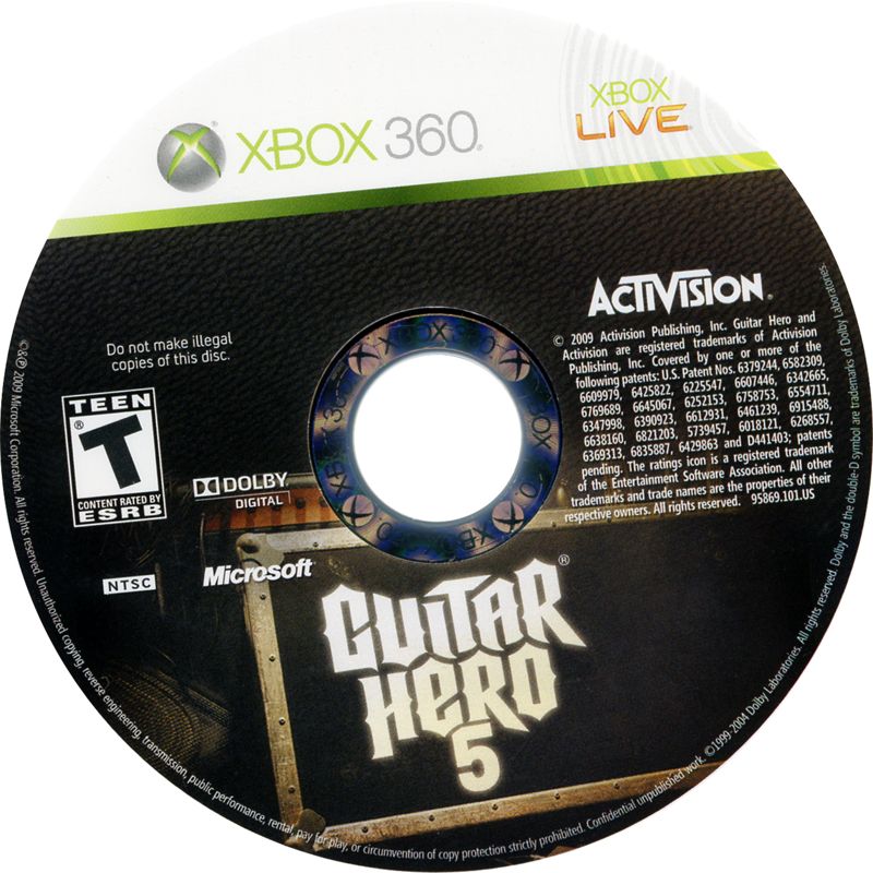Guitar Hero 5 | Xbox 360 | physical media | Region: North America | source-country=Canada,Mexico,United States | Data by MobyGames.com