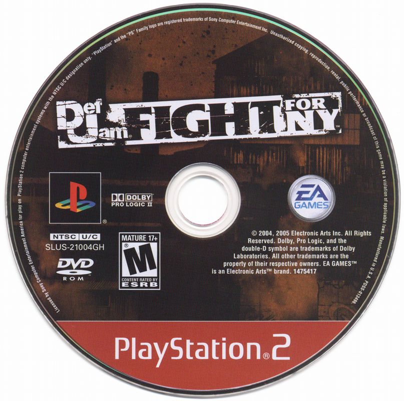 Def Jam: Fight for NY | PlayStation 2 | physical media | region=North America | source-country=United States | zypher-v2 | moby-78db361ca72a | Data by MobyGames.com