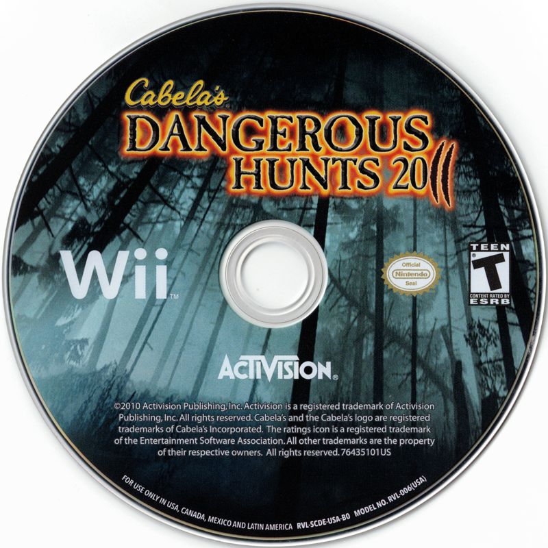 Cabela's Dangerous Hunts 2011 | Wii | physical media | region=North America | source-country=United States | zypher-v2 | moby-14ea67a18271 | Data by MobyGames.com