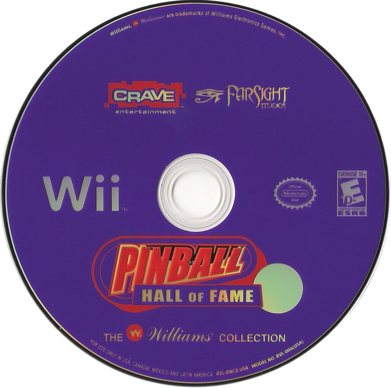 Pinball Hall of Fame: The Williams Collection | Wii | physical media | region=North America | source-country=Canada,Mexico,Other,United States | zypher-v2 | moby-b9860975acd1 | Data by MobyGames.com
