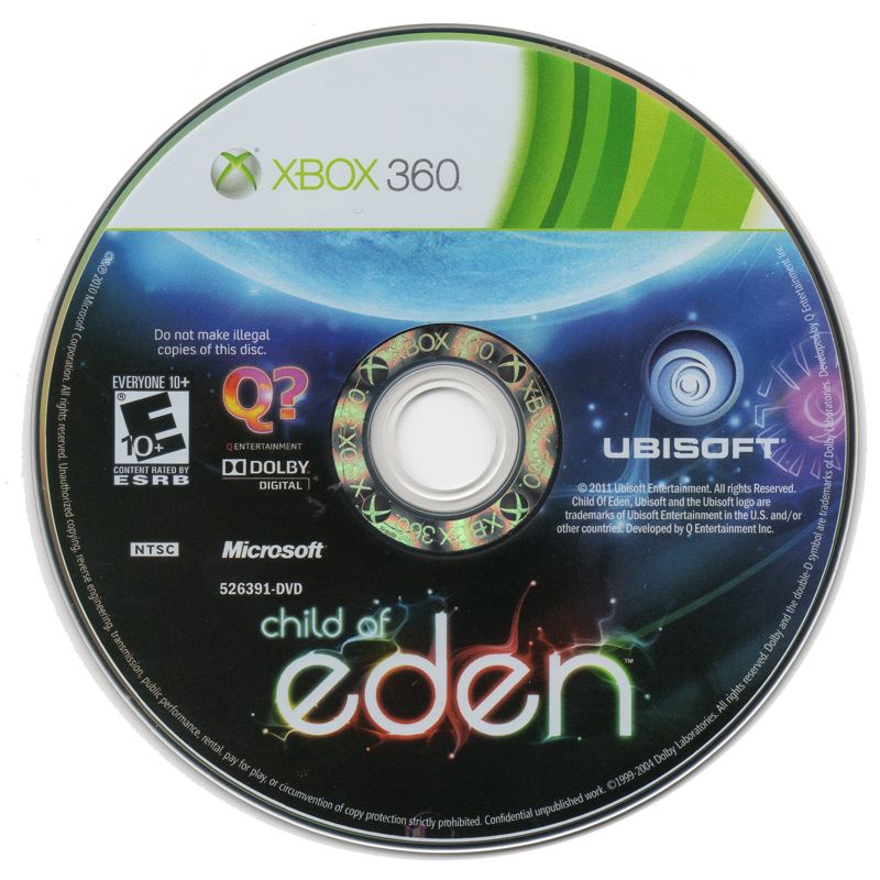 Child of Eden | Xbox 360 | physical media | region=North America | source-country=United States | zypher-v2 | moby-5ca739c3e86f | Data by MobyGames.com