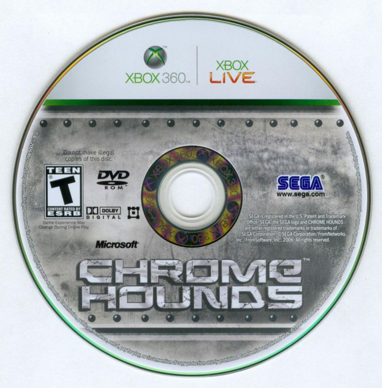 Chromehounds | Xbox 360 | physical media | region=North America | source-country=United States | zypher-v2 | moby-e4e187bc4855 | Data by MobyGames.com