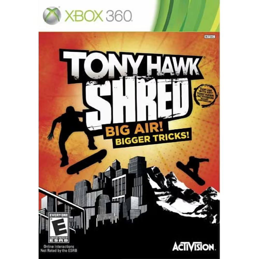 Tony Hawk: Shred | Xbox 360 | supplemental product media | Region: North America | walmart-64299165ab3c | Source: Walmart