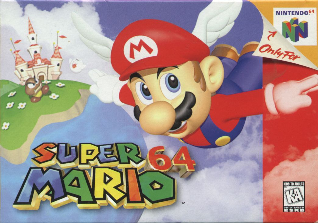 Super Mario 64 Nintendo 64 game packaging