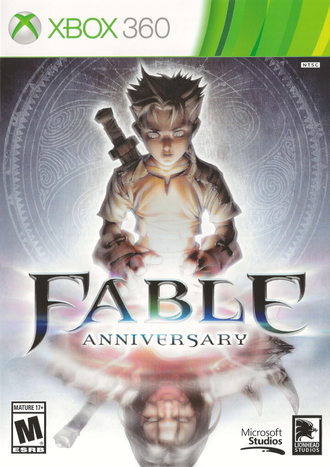 Complete Fable Anniversary Xbox 360 front cover identifying the physical console edition