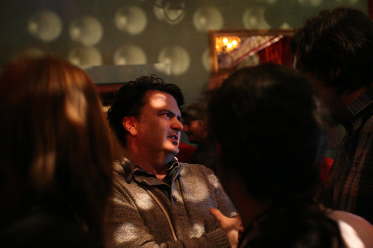Archival photograph of Tim Schafer at Nordic Game 2013, photographed by Tommy Rousse on May 23, 2013