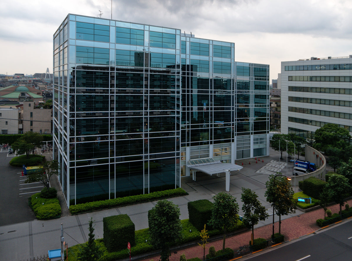 Sega headquarters office building in Haneda, Japan, photographed in 2017.