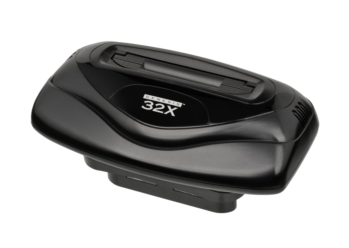 Sega Genesis 32X add-on viewed from the front, with its cartridge slot visible