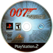 
007: Everything or Nothing PS2 game disc