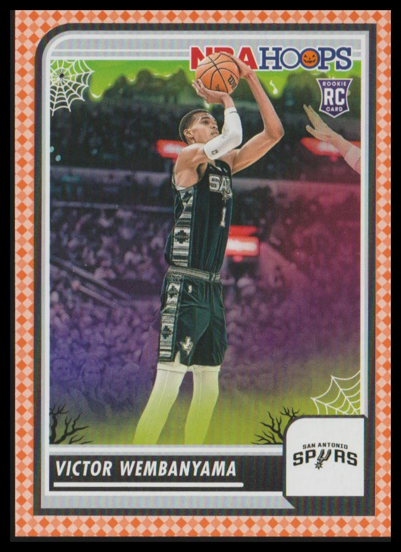 2023-24 Hoops Haunted Hoops #108 Victor Wembanyama Orange